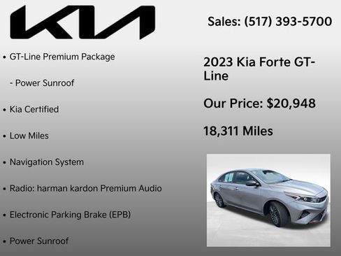 Used 2023 Kia Forte GT-Line w/ GT-Line Premium Package FWD image 12