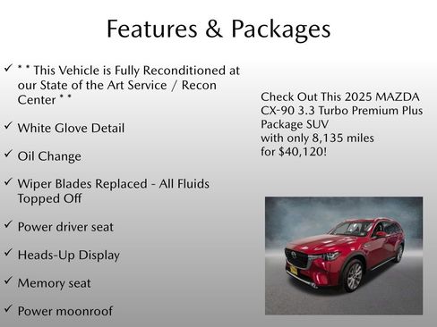 Certified 2025 MAZDA CX-90 3.3 Turbo w/ Premium Plus Pkg AWD/4WD image 4