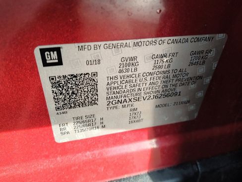 Used 2018 Chevrolet Equinox LT w/ Sun & Infotainment Package AWD/4WD image 33