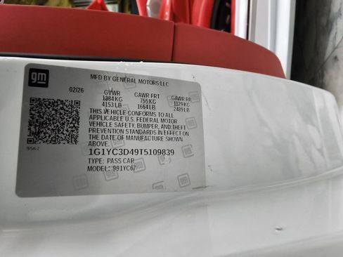 Used 2026 Chevrolet Corvette Stingray Premium Conv w/ Z51 Performance Package image 17