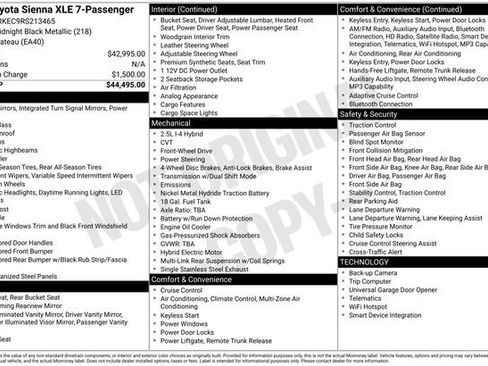 Used 2024 Toyota Sienna XLE FWD image 3