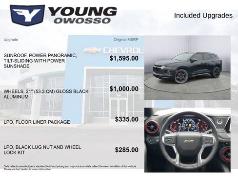 Used 2022 Chevrolet Blazer RS w/ LPO, Floor Liner Package image 4