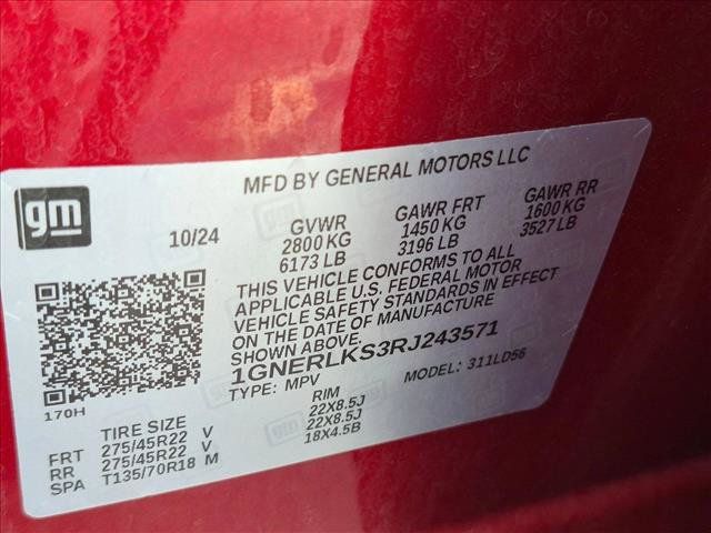 Used 2024 Chevrolet Traverse RS w/ LPO, Floor Liner Package FWD image 24