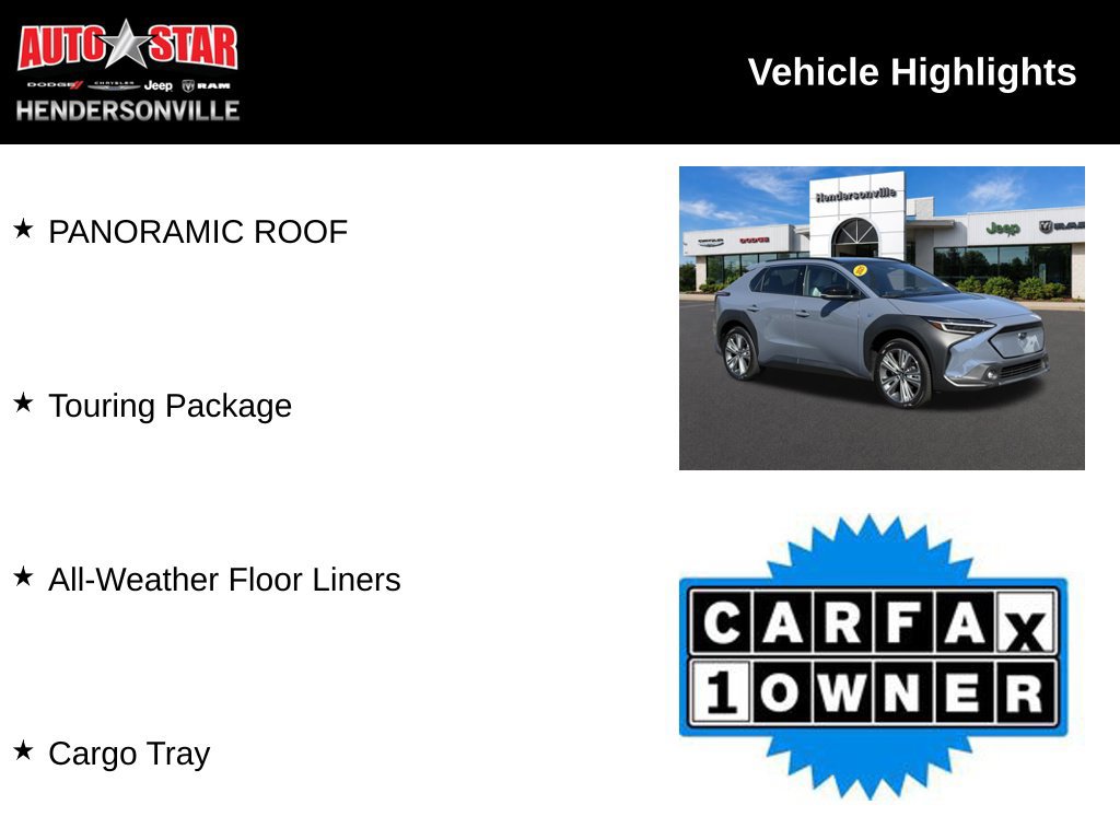 Used 2025 Subaru Solterra w/ Touring Package AWD/4WD image 3