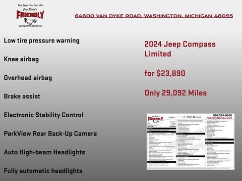 Used 2024 Jeep Compass Limited AWD/4WD image 6