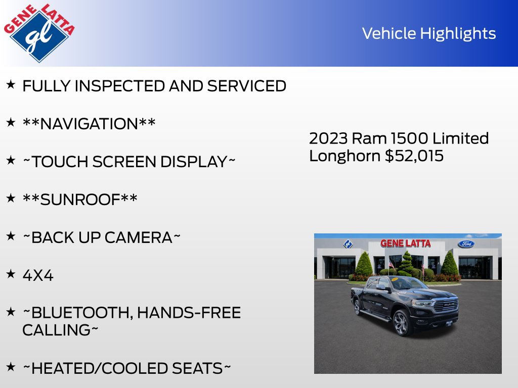 Used 2023 RAM 1500 Limited w/ Body Color Bumper Group AWD/4WD image 35