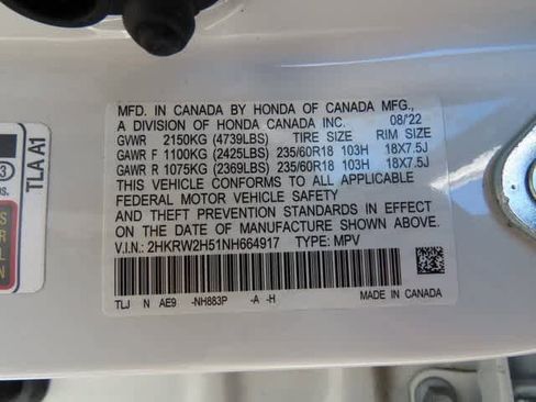 Certified 2022 Honda CR-V EX image 27