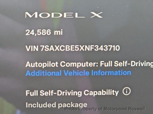Used 2022 Tesla Model X AWD/4WD image 3