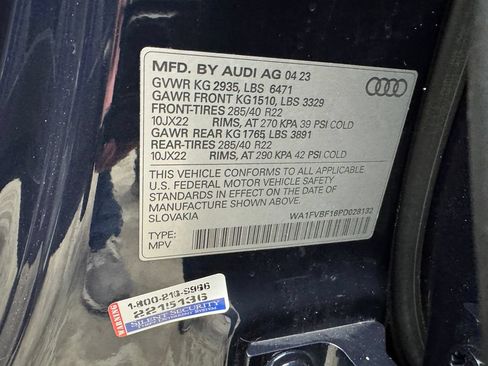 Used 2023 Audi Q8 Prestige AWD/4WD image 30