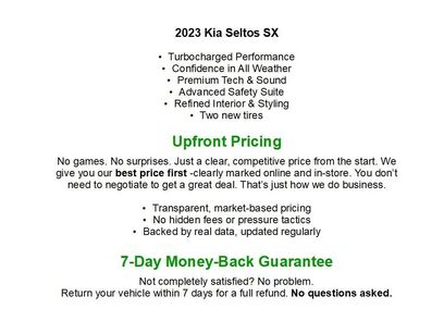 Used 2023 Kia Seltos SX w/ SX Sunroof Package