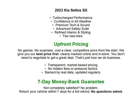 Used 2023 Kia Seltos SX w/ SX Sunroof Package image 1