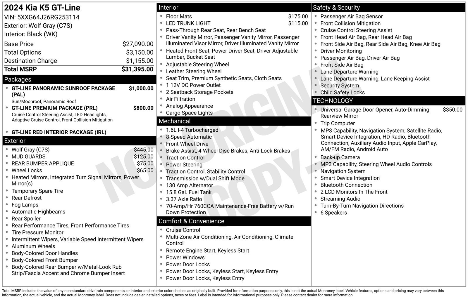 Used 2024 Kia K5 GT-Line FWD image 1