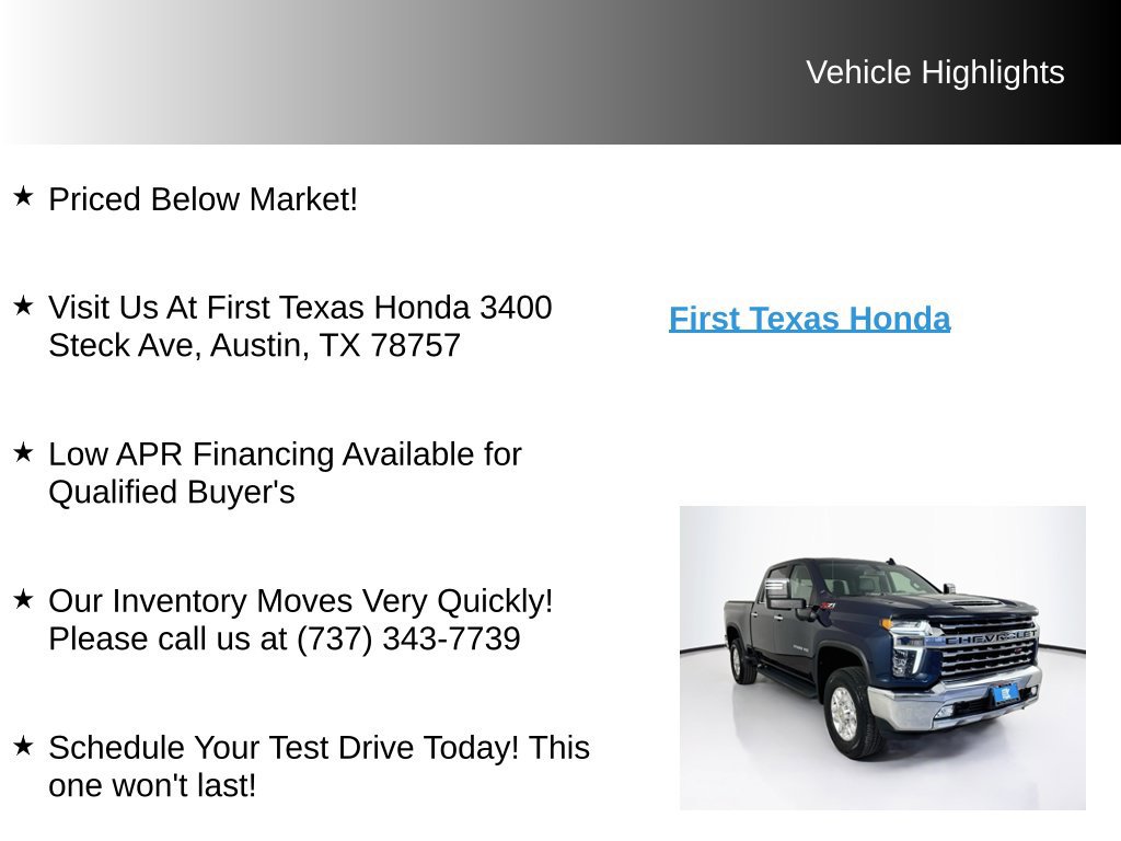 Used 2022 Chevrolet Silverado 2500 LTZ w/ LTZ Convenience Package AWD/4WD image 10