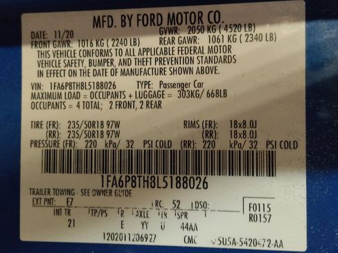 Used 2020 Ford Mustang Coupe w/ Equipment Group 101A RWD image 33