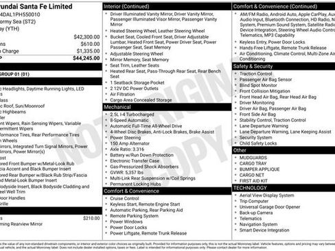 Certified 2023 Hyundai Santa Fe Limited AWD/4WD image 14