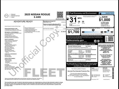 Used 2025 Nissan Rogue S AWD/4WD image 4