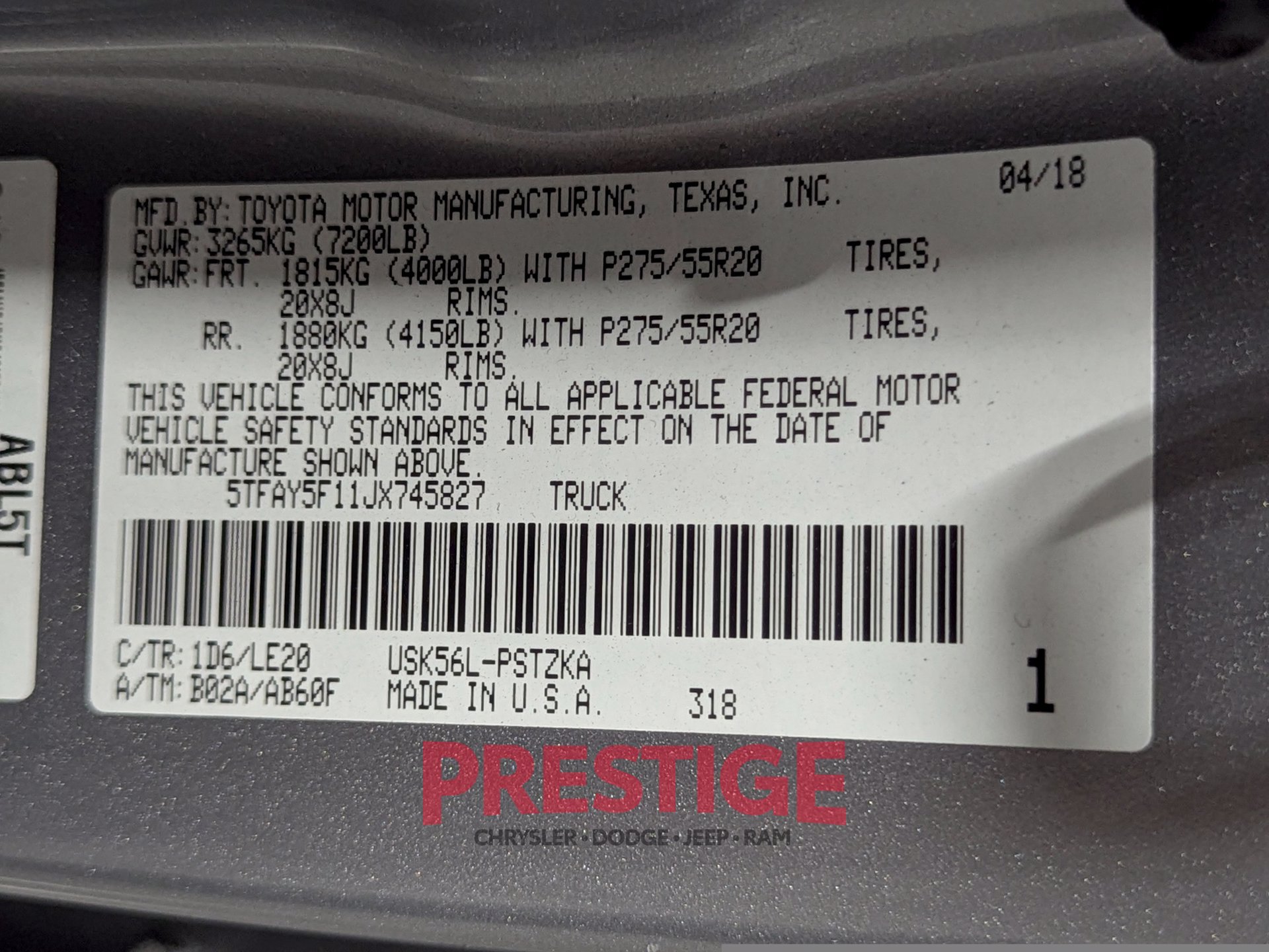 Used 2018 Toyota Tundra Platinum AWD/4WD image 34