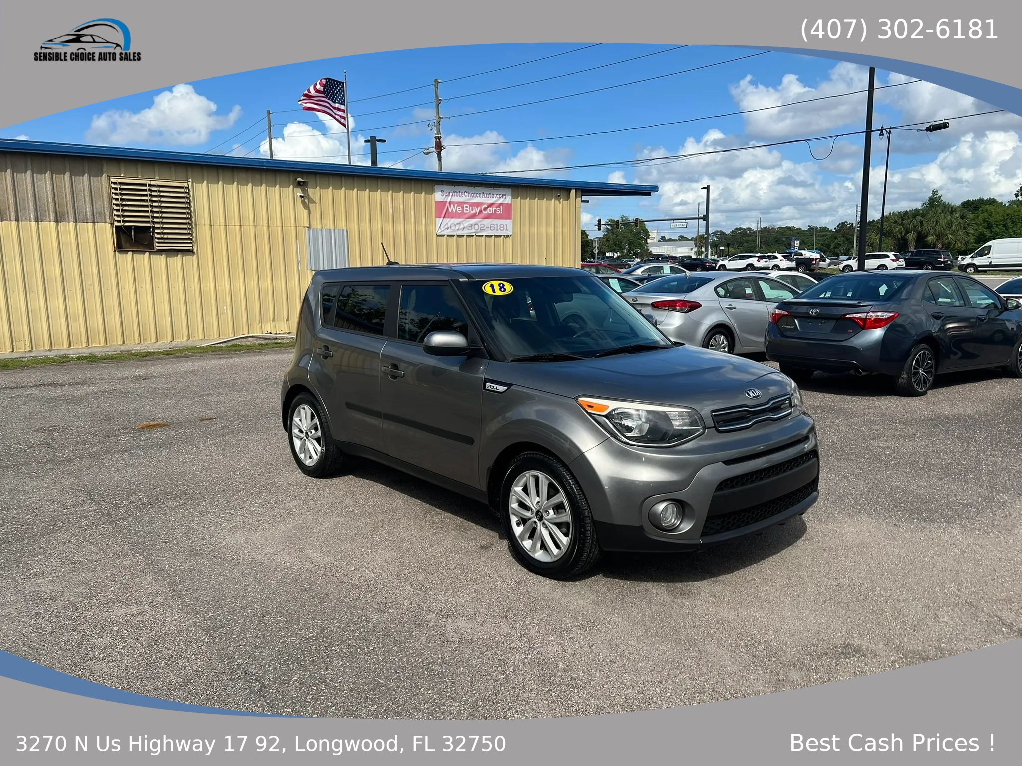 Used 2018 Kia Soul + w/ Audio Package FWD image 1