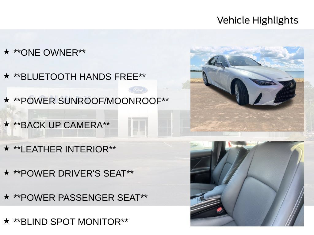 Used 2023 Lexus IS 300 w/ Comfort Package RWD image 6