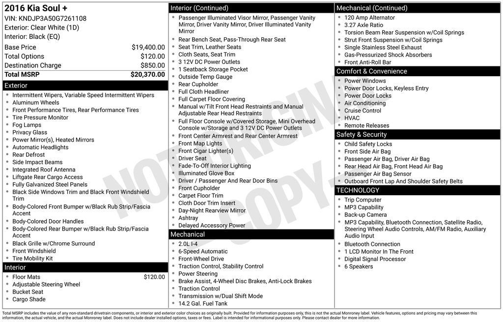 Used 2016 Kia Soul + FWD image 6
