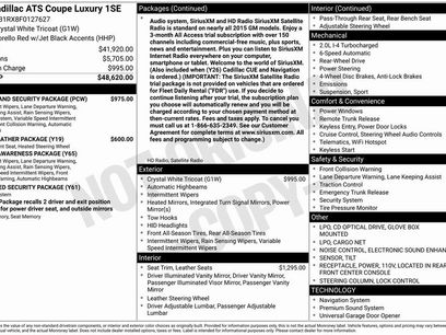 Used 2015 Cadillac ATS Luxury w/ Safety and Security Package