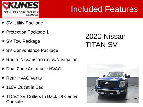 Used 2020 Nissan Titan SV w/ SV Convenience Package AWD/4WD image 4