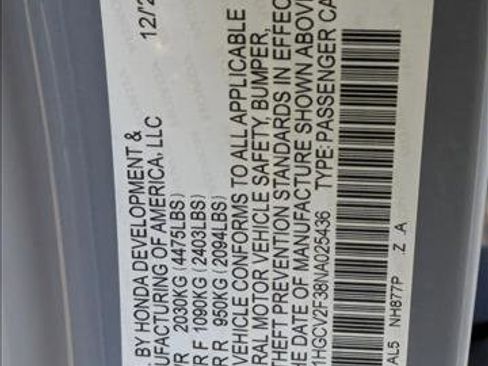 Certified 2022 Honda Accord Sport image 25