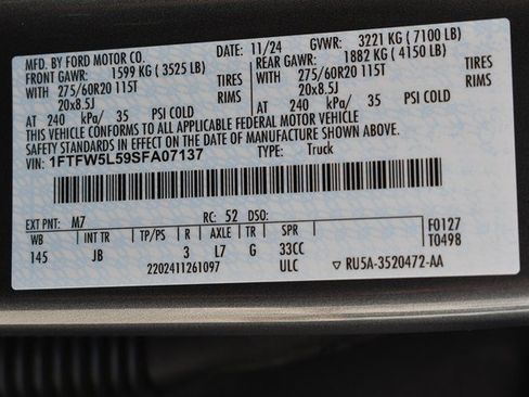 Used 2025 Ford F150 Lariat w/ Equipment Group 501A Mid AWD/4WD image 33
