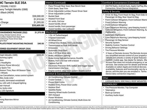 Used 2024 GMC Terrain SLE w/ Driver Convenience Package AWD/4WD image 36