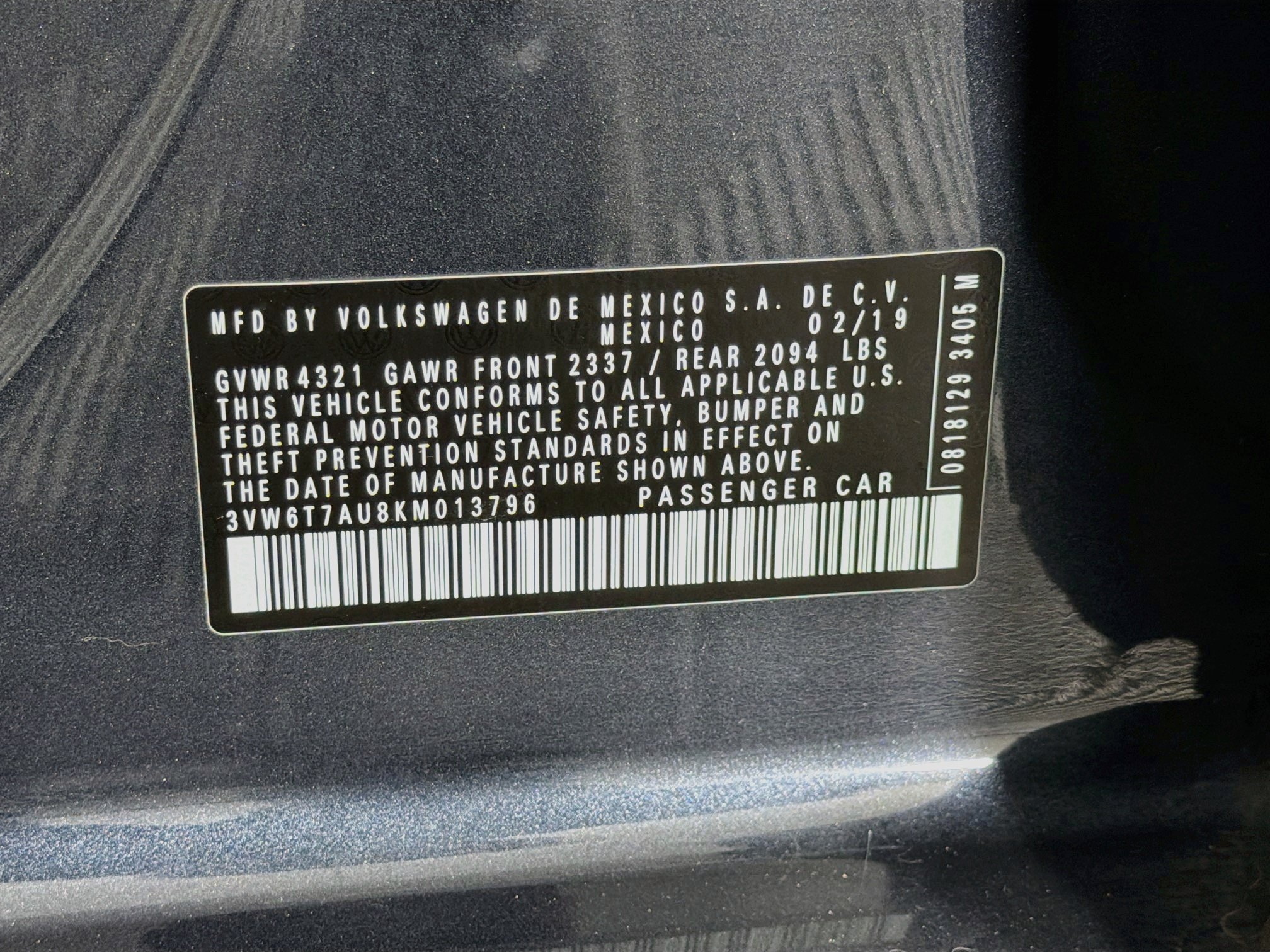Used 2019 Volkswagen GTI SE FWD image 12