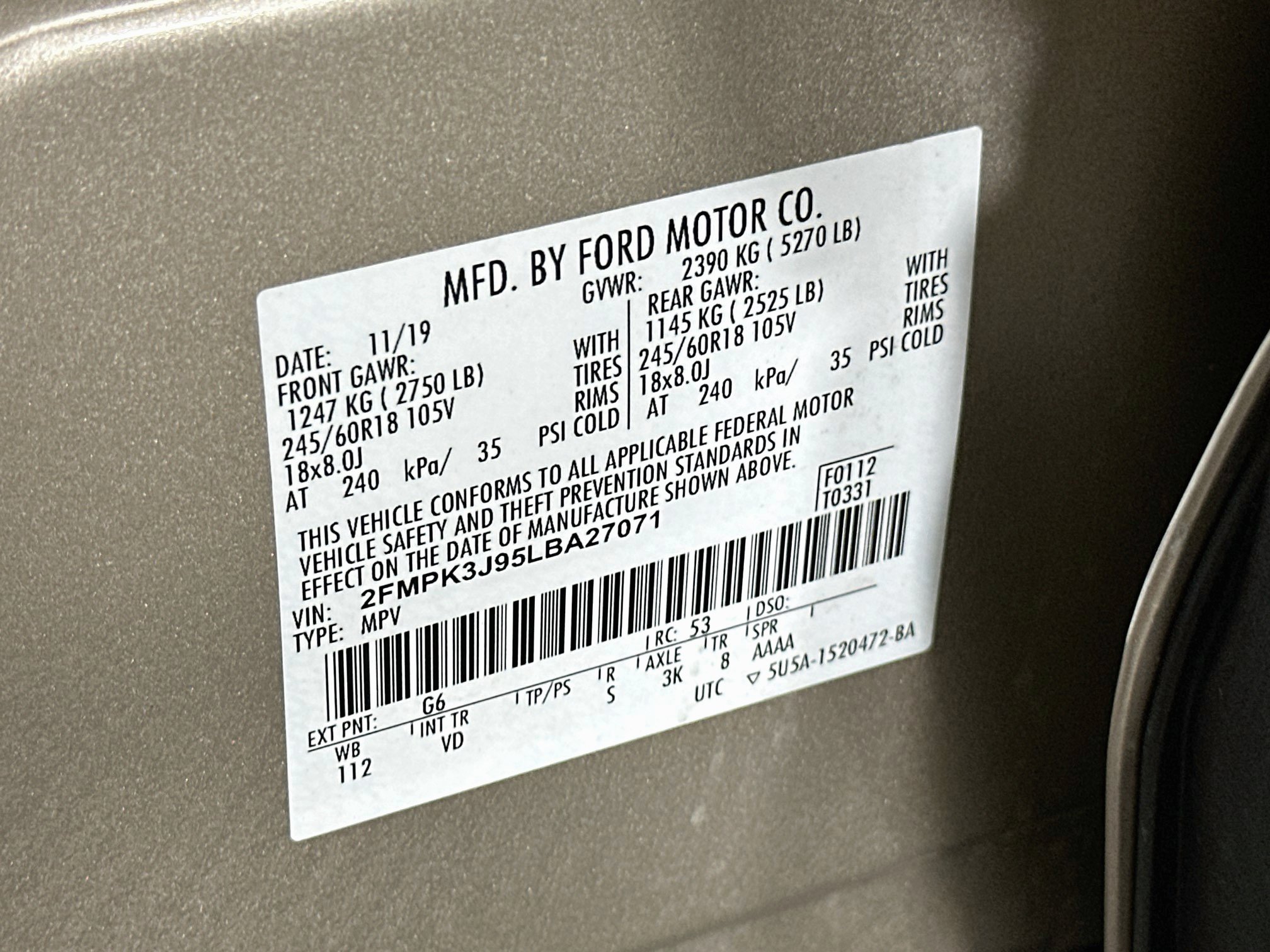 Used 2020 Ford Edge SEL w/ Convenience Package FWD image 12
