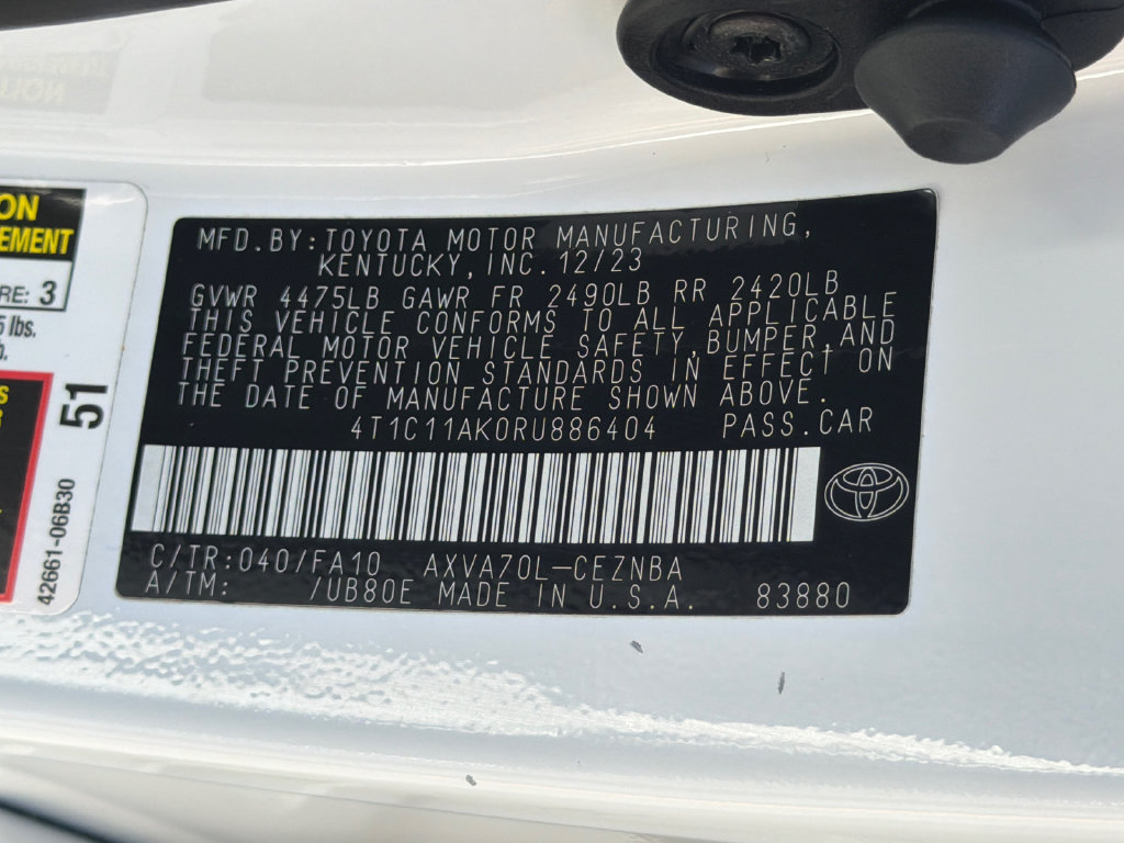 Used 2024 Toyota Camry LE FWD image 32
