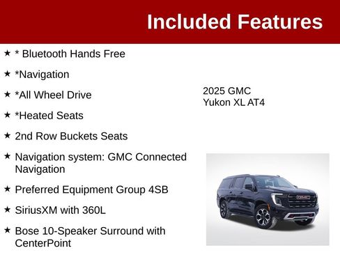 Used 2025 GMC Yukon XL AT4 AWD/4WD image 3