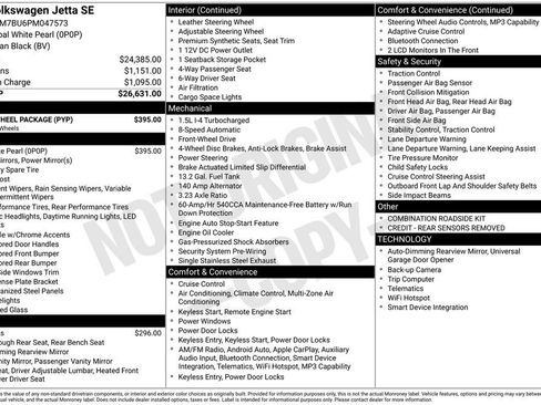 Certified 2023 Volkswagen Jetta SE w/ Black Wheel Package FWD image 2