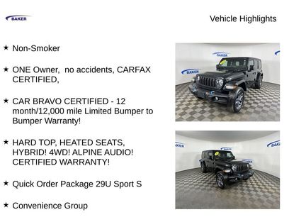 Used 2024 Jeep Wrangler Sport S 4xe w/ Convenience Group