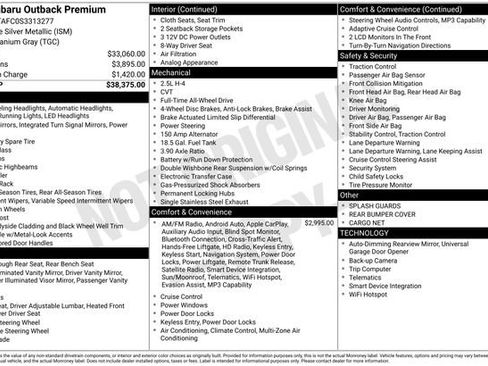 New 2025 Subaru Outback Premium image 18