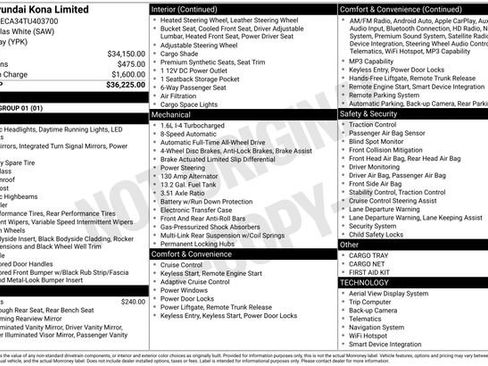 New 2026 Hyundai Kona Limited image 27