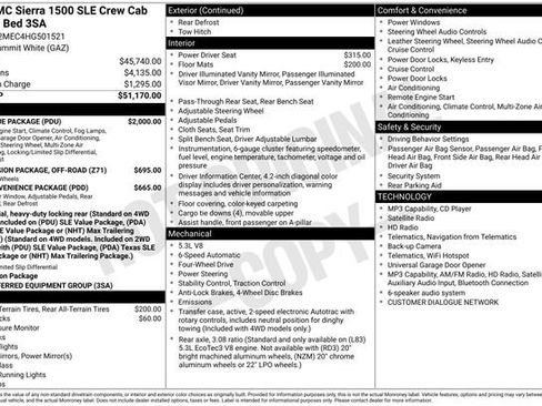 Used 2017 GMC Sierra 1500 SLE w/ SLE Value Package AWD/4WD image 34