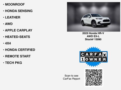 Used 2023 Honda HR-V EX-L image 7