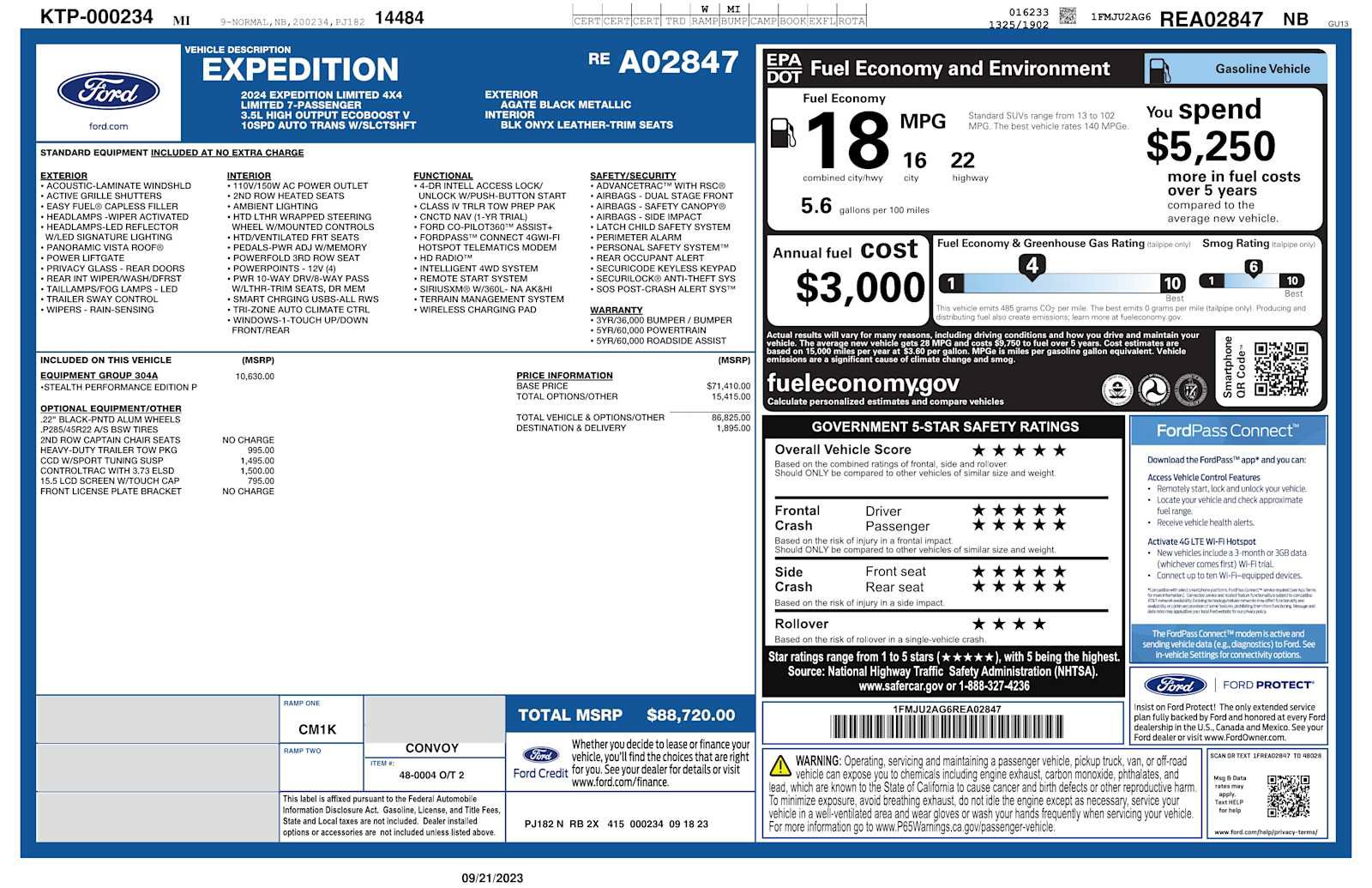 Used 2024 Ford Expedition Limited AWD/4WD image 3