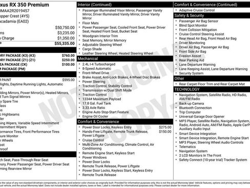 Used 2024 Lexus RX 350 Premium w/ Accessory Package (K3) FWD image 7