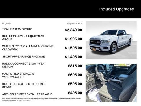 Certified 2023 RAM 1500 Big Horn w/ Trailer Tow Group AWD/4WD image 5