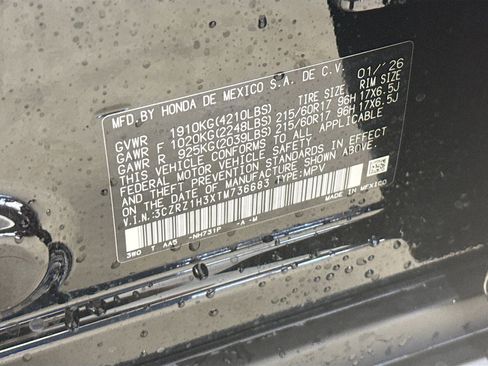 New 2026 Honda HR-V LX image 36