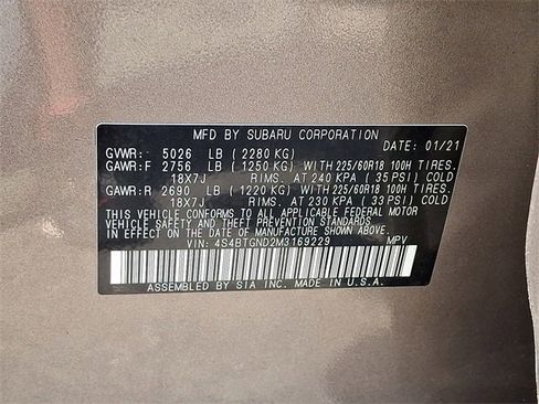 Used 2021 Subaru Outback Limited XT image 28