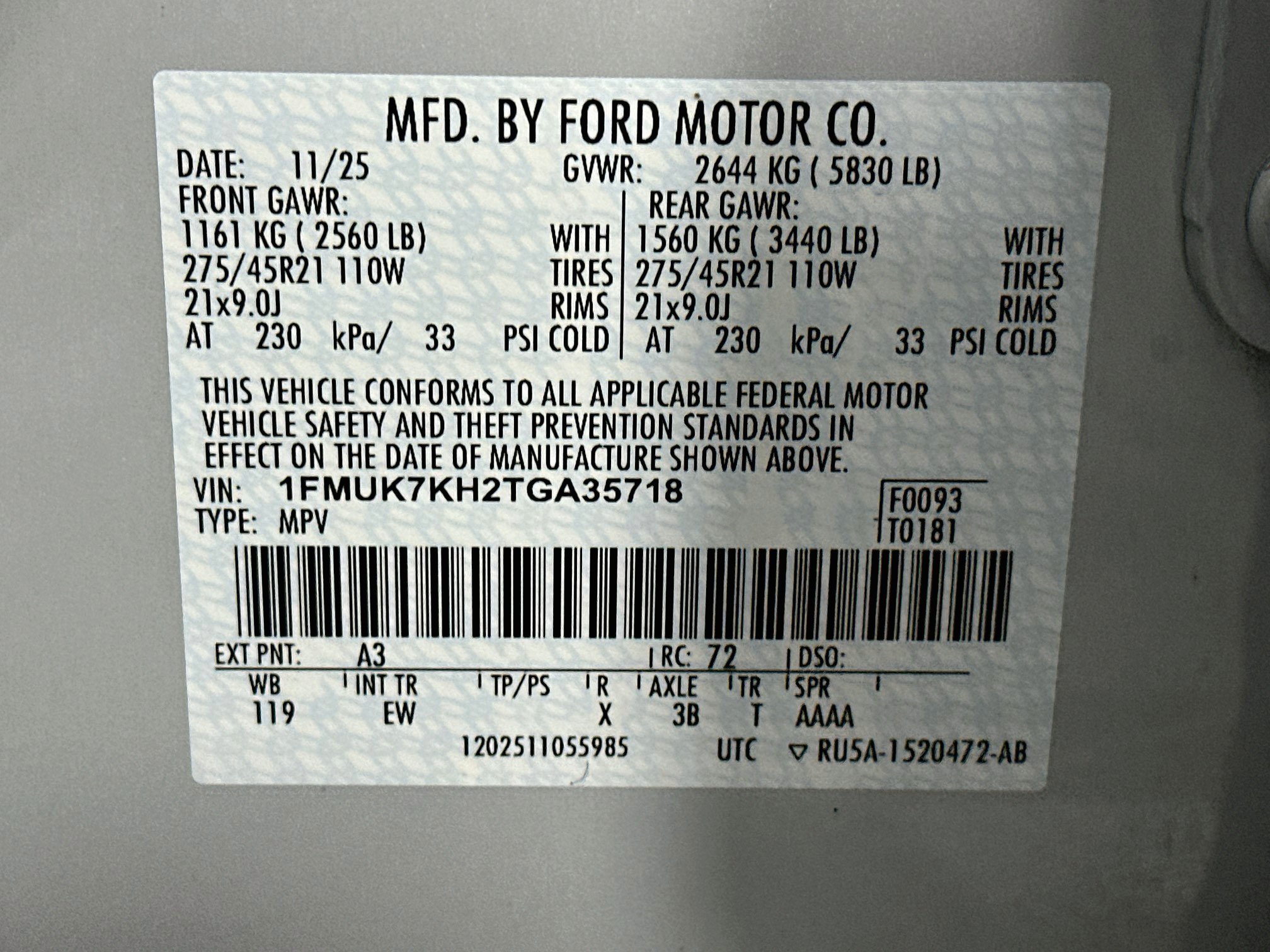 Used 2026 Ford Explorer ST-Line w/ ST-Line Street Pack RWD image 12