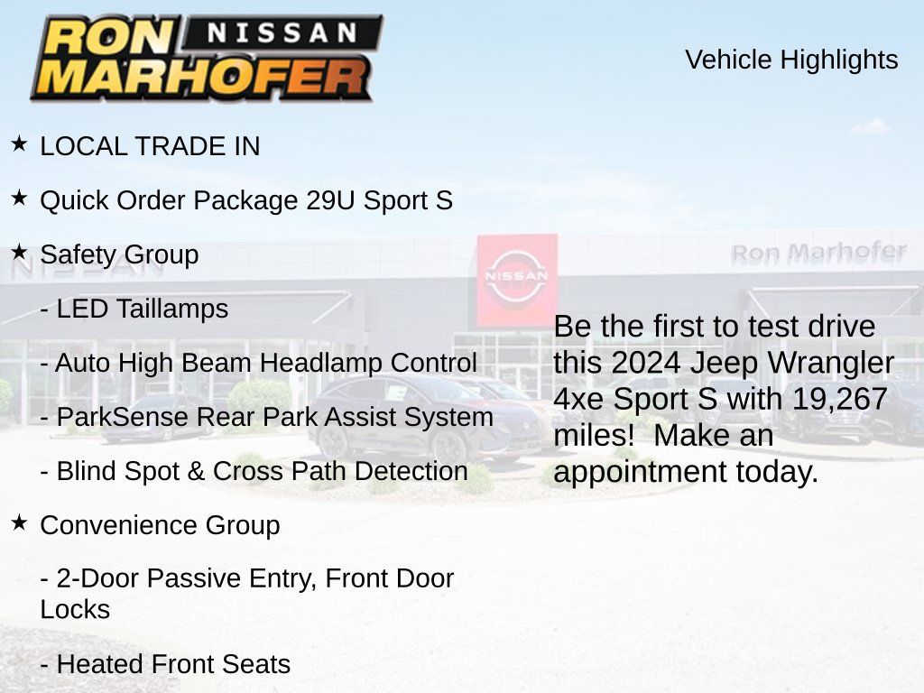 Used 2024 Jeep Wrangler Unlimited w/ Convenience Group AWD/4WD image 2