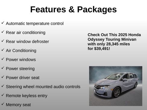 Certified 2025 Honda Odyssey Touring image 12