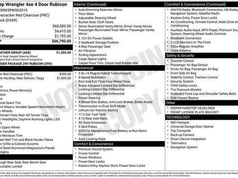 Used 2023 Jeep Wrangler Unlimited Rubicon 4xe w/ Cold Weather Group AWD/4WD image 36