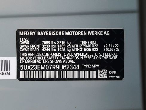 Used 2024 BMW X7 xDrive40i w/ M Sport Package AWD/4WD image 70