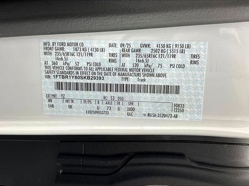 New 2025 Ford Transit 250 Low Roof w/ Load Area Protection Package image 8